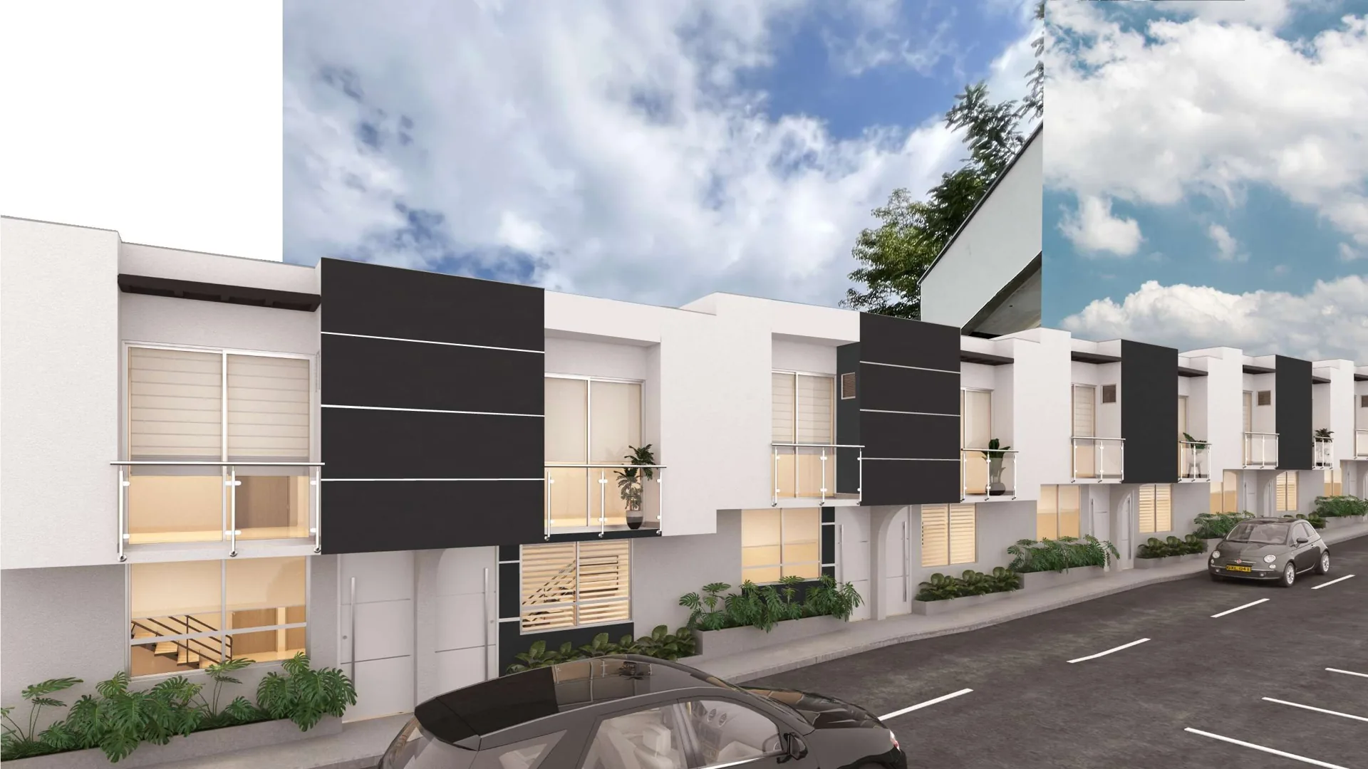 Render de las casas
